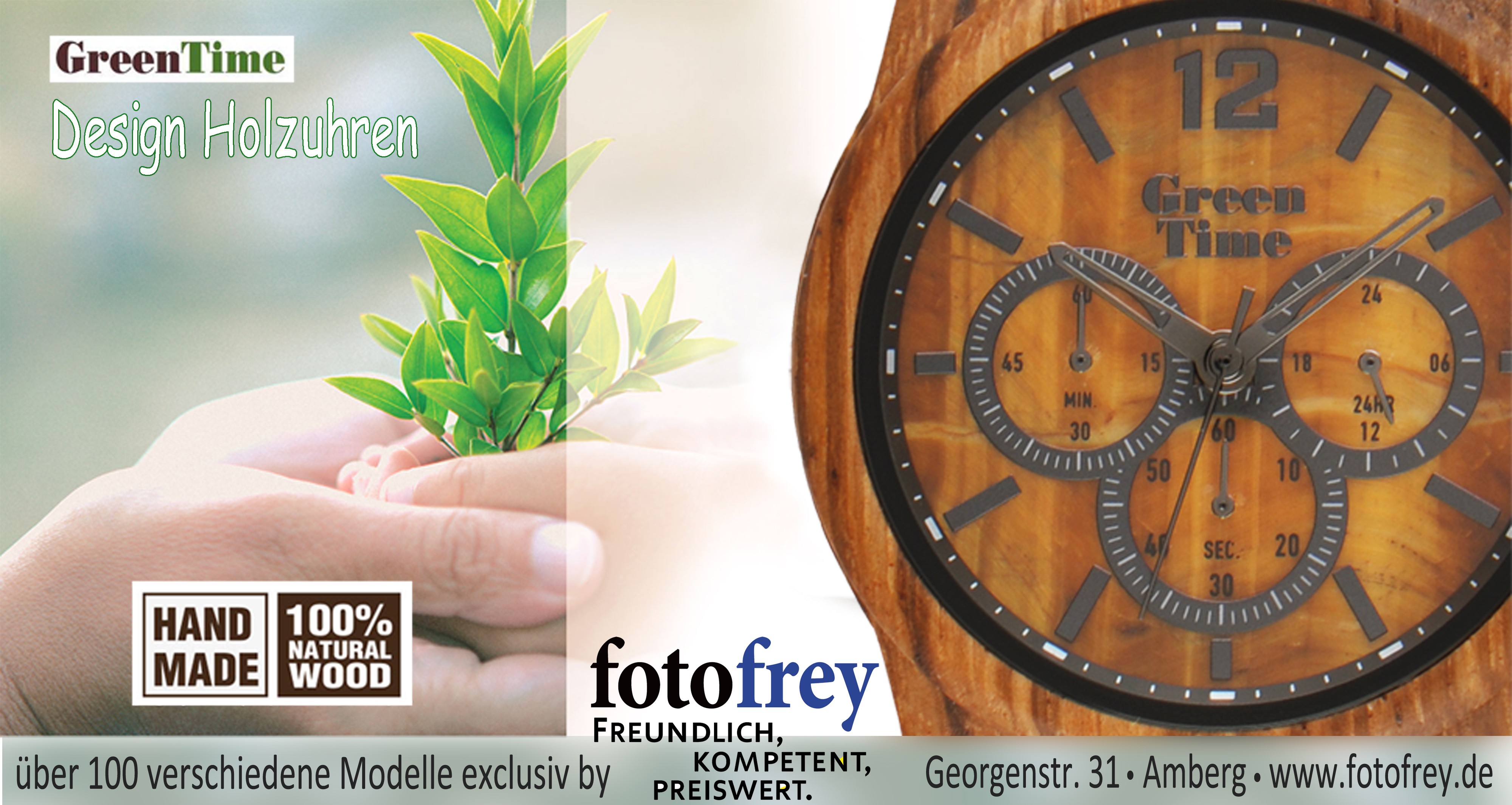  Holzuhren bei fotofrey Amberg